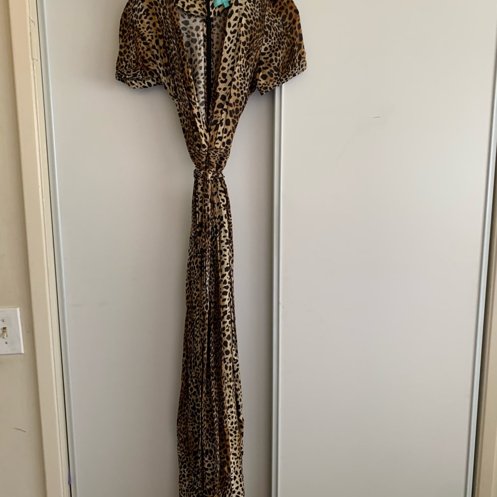 Melissa Odabash leopard pool cover.
